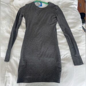BLQ Charcoal Long Sleeve Dress